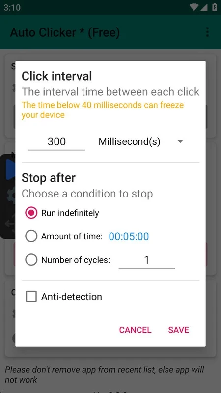 Auto Clicker - Automatic Tap — captura de tela 1