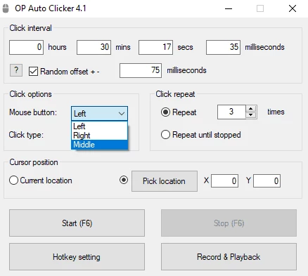 OP Auto Clicker — 스크린샷 5